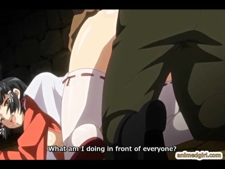 Japanese anime cuties gangbang in the jail