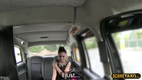 Gorgeous hot brunette Romanian slut rides a London taxi for the first time. The driver offers her cash to have sex with him in the backseat.
