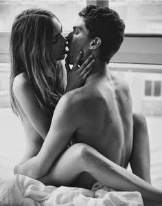 Sensual kiss