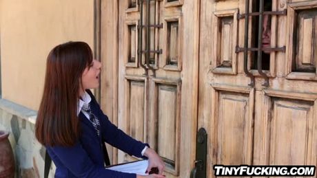 Bible virgin gives up her tight ass for some anal sex