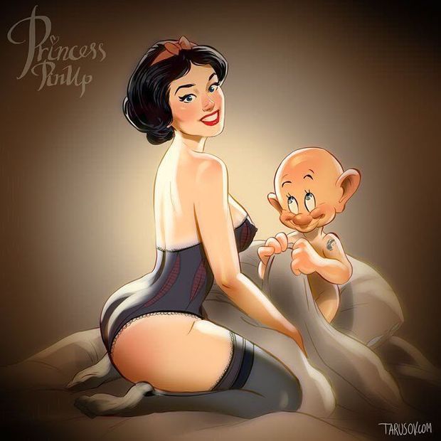 Snow White with the 8th dwarf, Horny