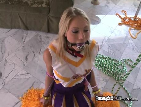 Naughty Cheerleader Shawna Lenee Gets Stripped Off
