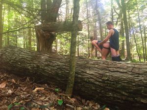 Doggy style in the forest