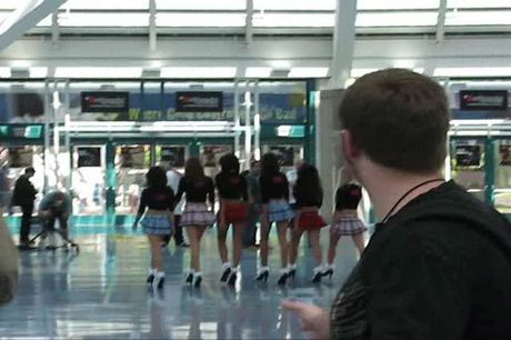 Amazing babes with uniform small skirt miniskirt lingerie to fuck anal with clothes