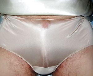 Me wearing nylon panties.