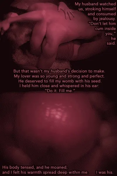 he filled her
