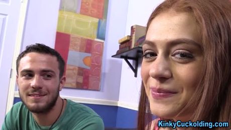 Cuckold girlfriend fucks