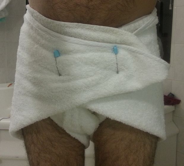 Thick cloth nappy!