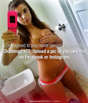 Challenge #77: Upload a pic of you like this on Facebook or Instagram.