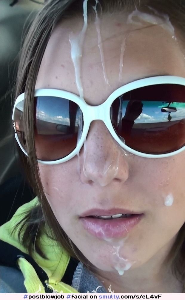 #postblowjob#facial#sunglasses#cumonface
