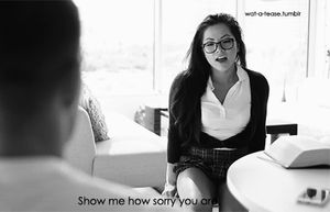 Any couple really - How she says sorry...