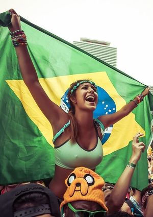 Brazil Patriot babe