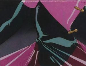animated animated_gif ass bodysuit cockpit formal g_gundam gundam lowres mobile_trace_suit pink rain_mikamura screencap skin_tight suit thighhighs