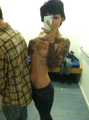 Short haired tattooed girl