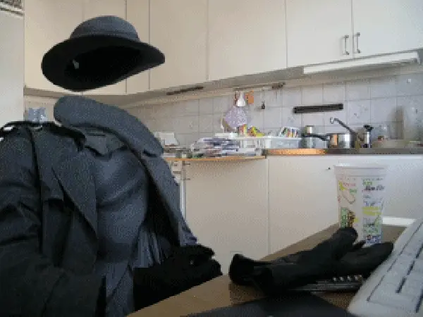 The invisible man making an invisible mess