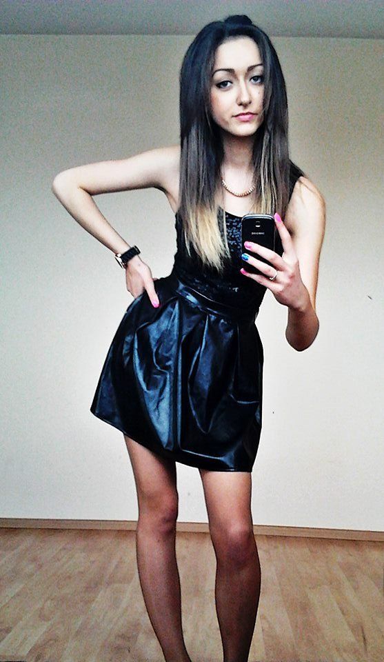 Young rookie making a selfie in her new outfit