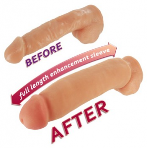But what is a penis extender you may ask? Well a penis extender is just a device made out of silicone jelly pvc or cyberskin which will fit over the top of any mans penis to add extra length and girth. It will make cock longer and thicker. The materials a
