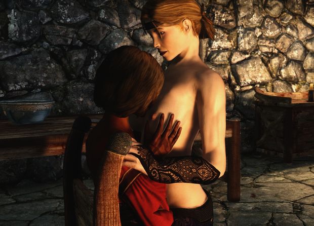 Skyrim Lesbians Foreplay