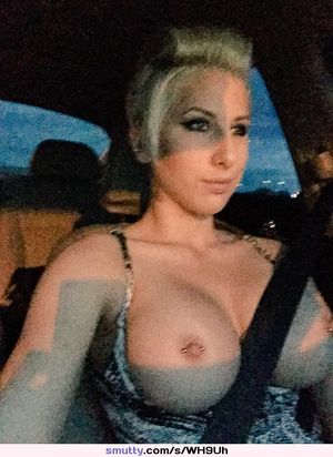#DylanPhoenix #Blonde #BigTits #TitsOut #Tattoos #Car #SeatBelt