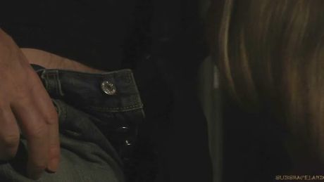 In a dark basement a blonde must fulfill her Master wishes: tied up she gets rough fuck and takes a mouth full of hot cum.