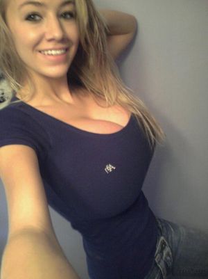 cute blonde teen with big breasts