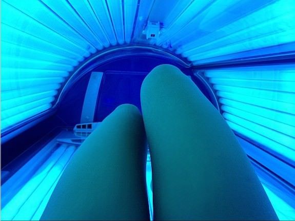 Getting Her Tan On