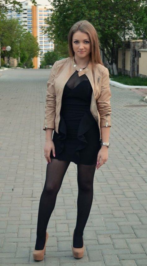 Nice chick outdoors