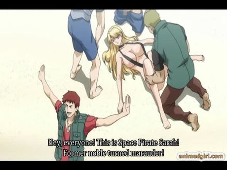 Swimsuit anime bigboobs gangbang in the beach