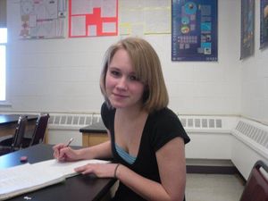 cute school girl self pic