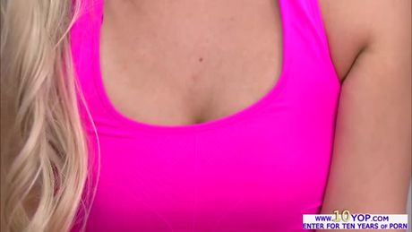 Yoga enthusiast Madelyn Monroe loves a good stretching. Luckily for her Danny D is blessed with the largest fuck rod in the land.