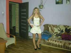 Horny and hot mature blonde at home