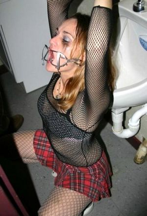 a little whore ready to be a pissmop