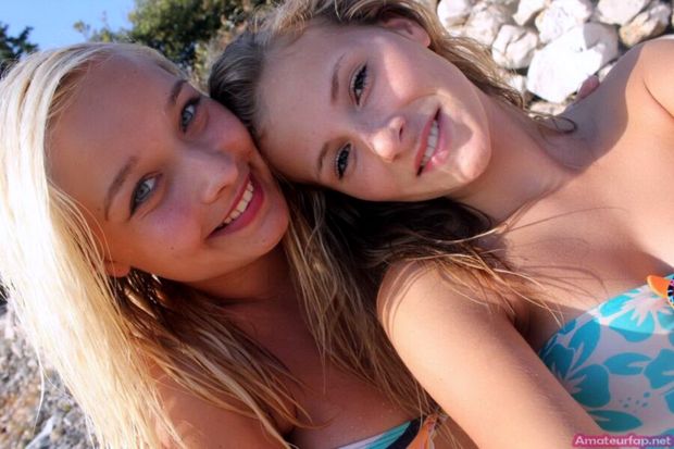 Lesbians on beach