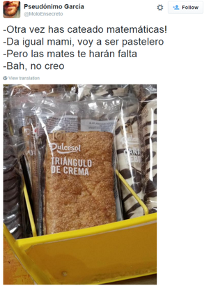 Las matemáticas son importantes para todo, no lo olvides.