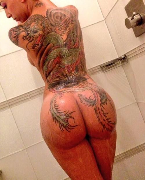Taking a shower