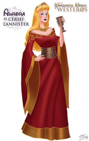 Aurora (Sleeping Beauty) as Cersei Lannister by DjeDjehuti