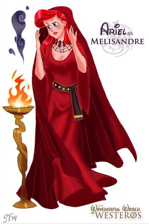 Ariel as Melisandre by DjeDjehuti