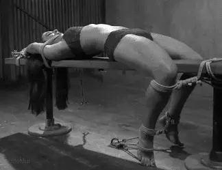 BDSM rope tied
