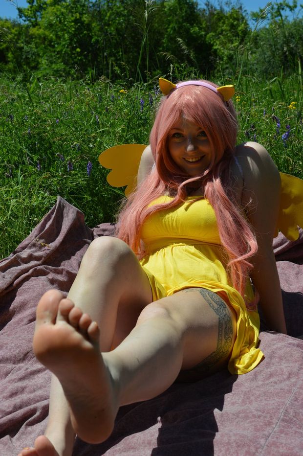 Fluttershy shoot 7 by Tikkanii