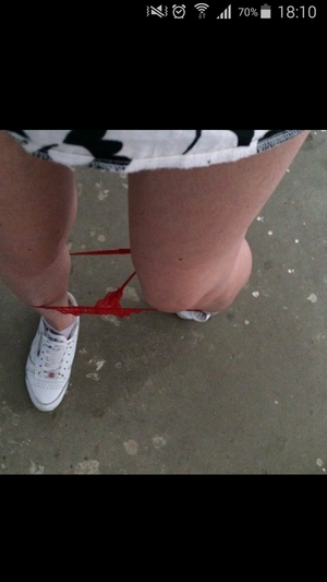 Woops she dropped something !