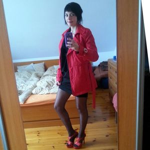 Bored brunette going out to hook some horny guys