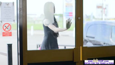 Alessa is rubbing Dannys cock while he was talking to his boss. He doesnt want to be in trouble but he also cant resist Alessa