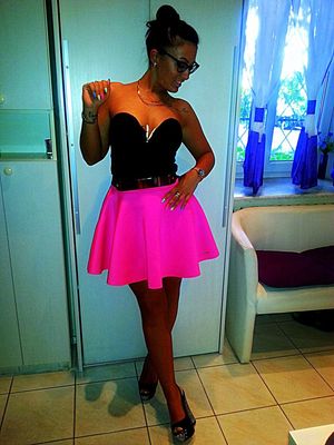 Party chick before going out