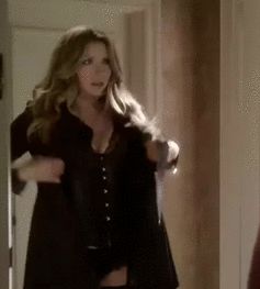 Sarah Chalke in lingerie