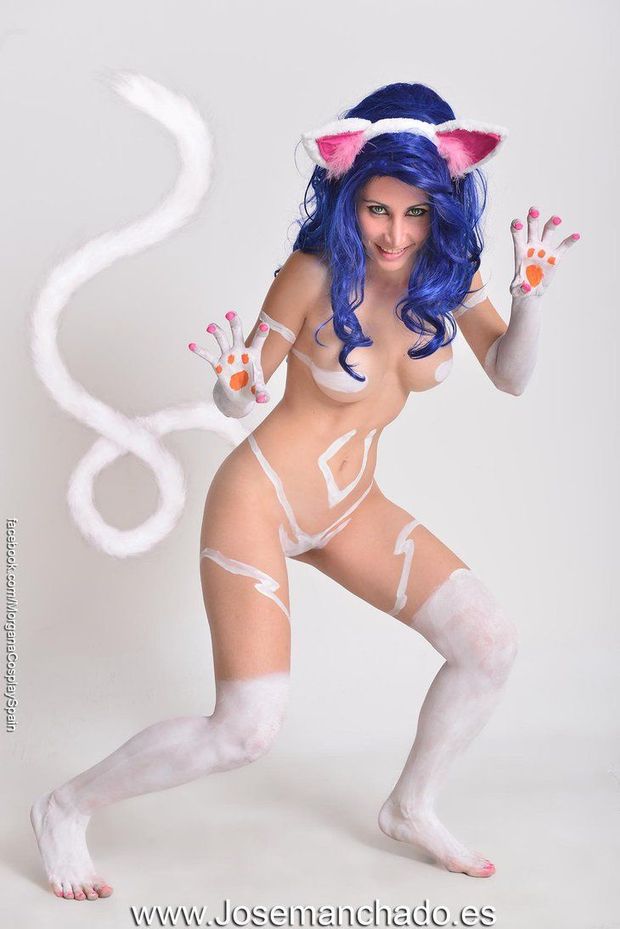 Cat bodypaint