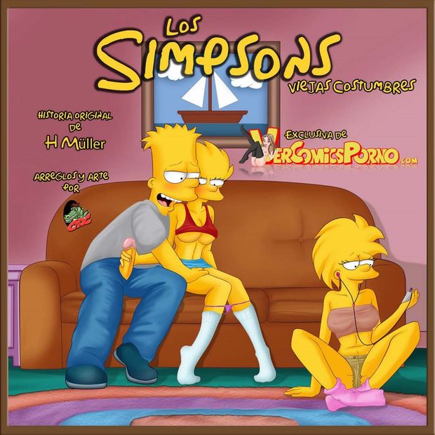 Adult Bart playing with his sis