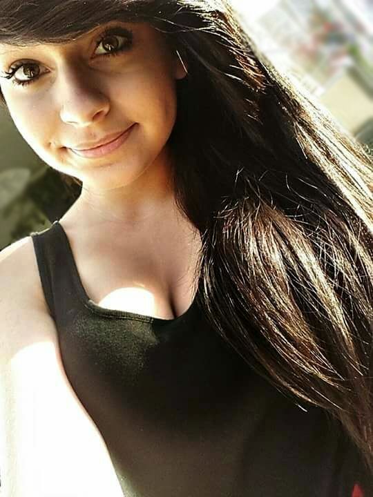 Sexy busty brunette teen