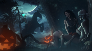 Triss Merigold, Ciri and Yennefer - HakuSFM - The Witcher 3