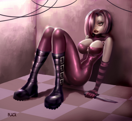 Cute gothic babe