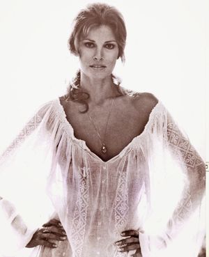 Raquel Welch in see-through top